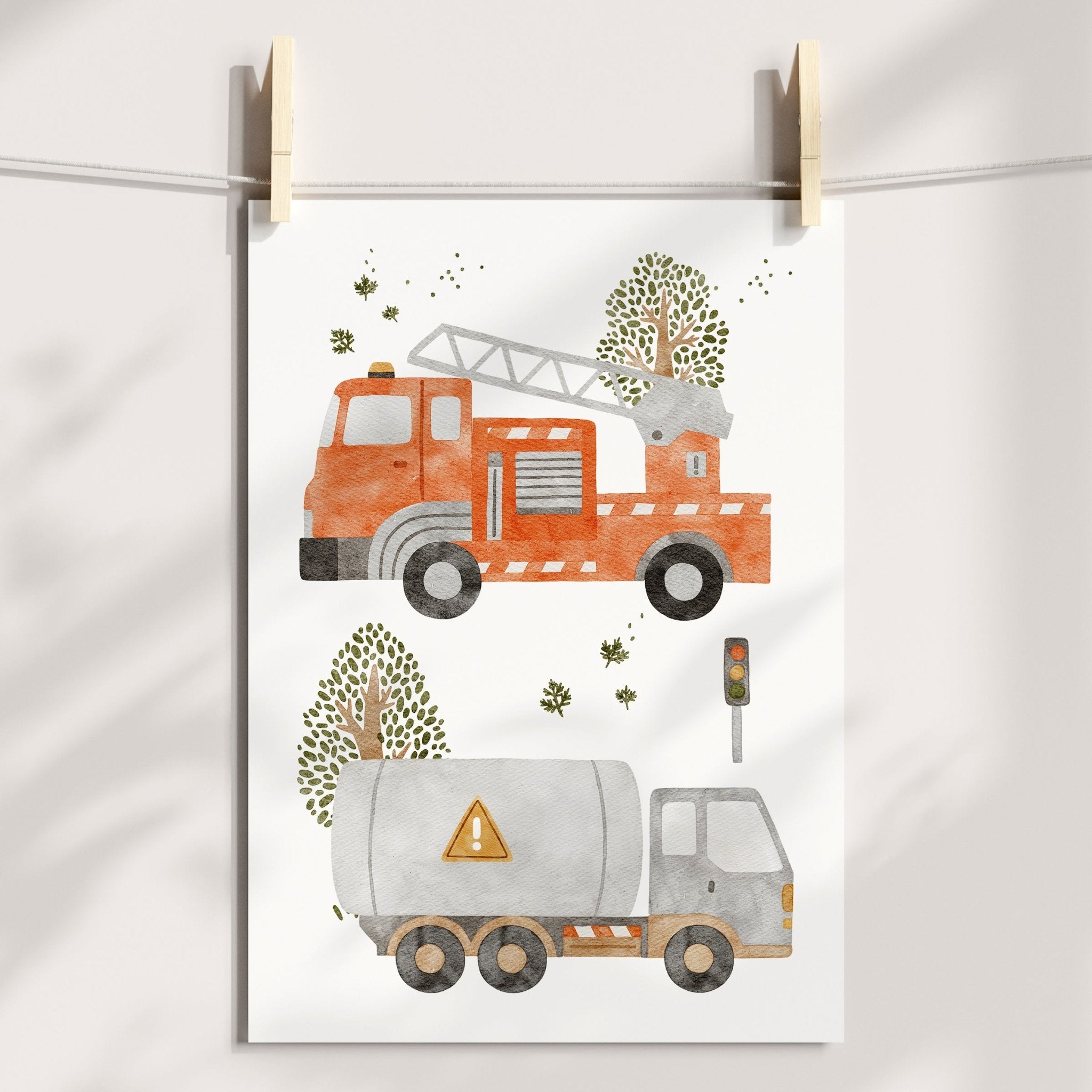 Emergency Vehicles Print
