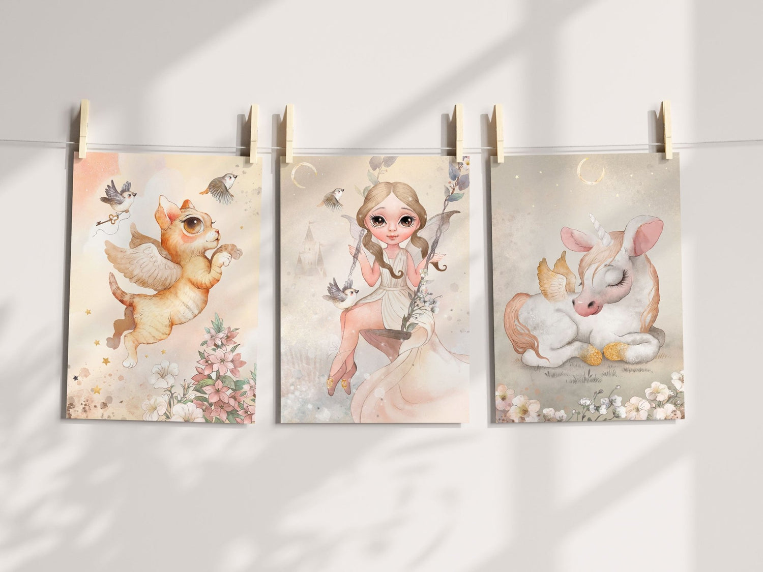 Fairy, Unicorn & Kitten Prints