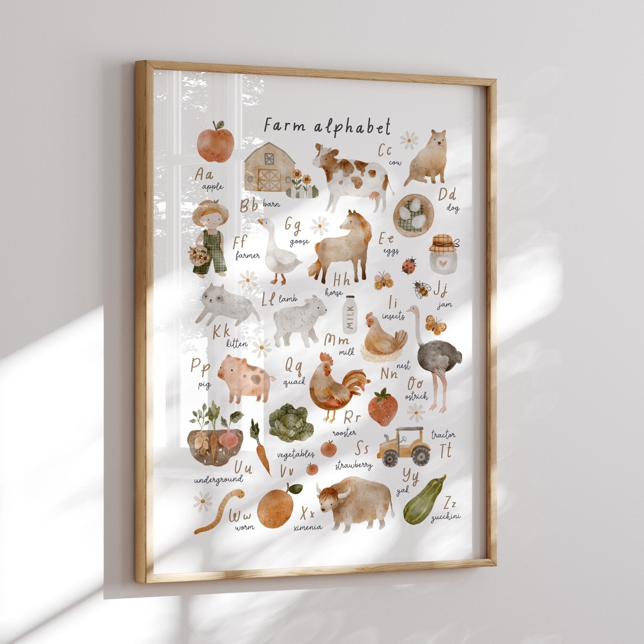 Farm Alphabet Print