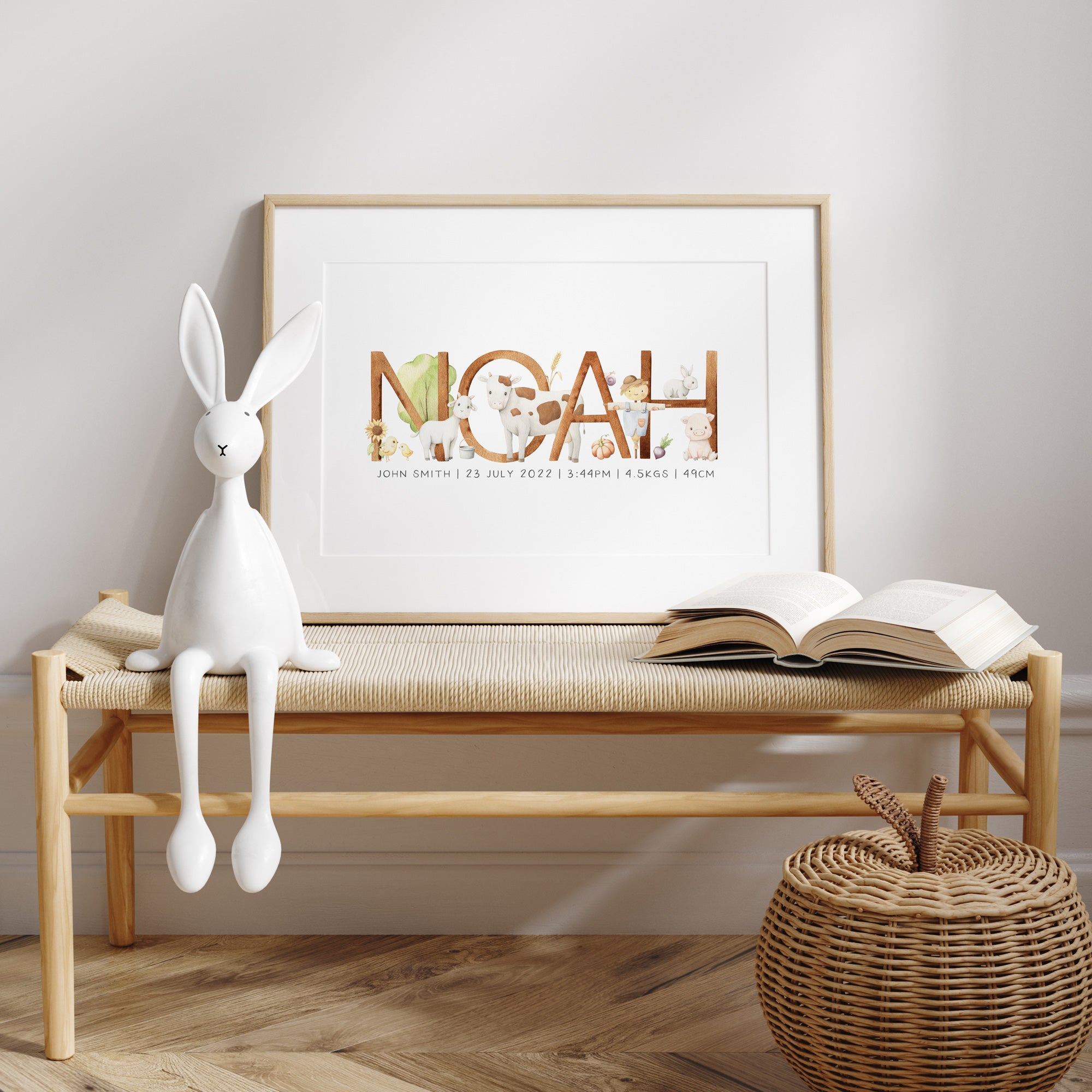Farm Animal Name Print