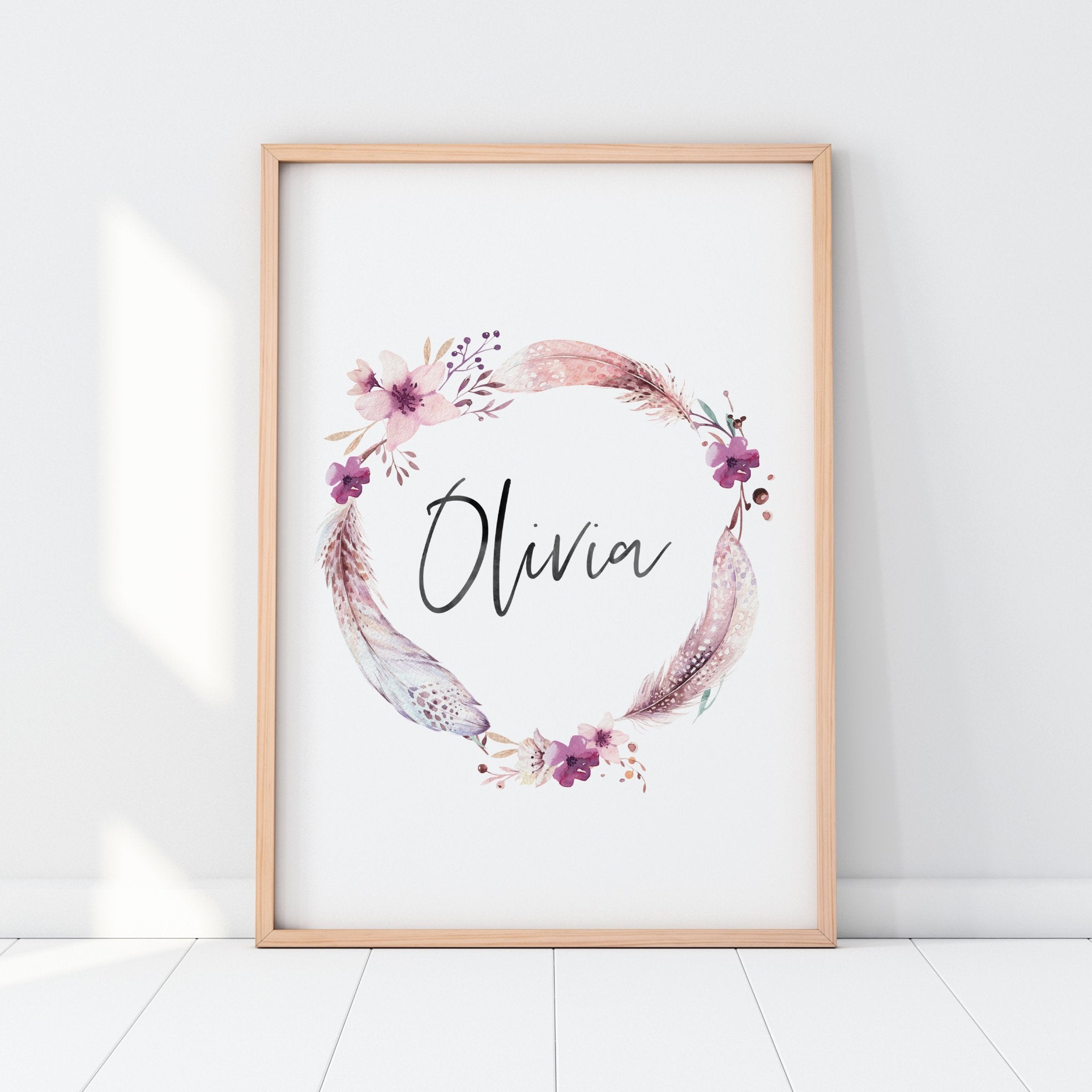 Flamingos & Name Prints
