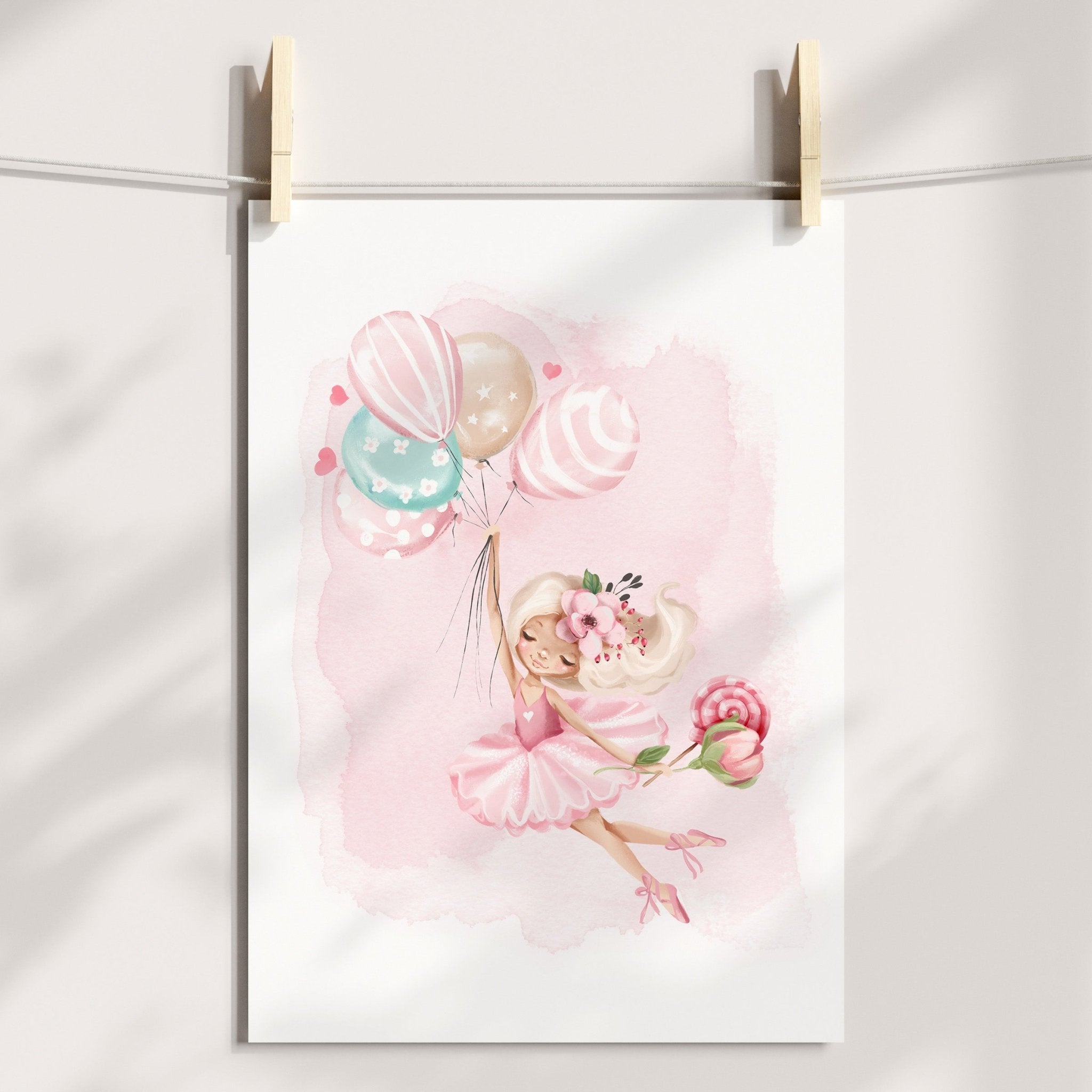 Floating Ballerina Print