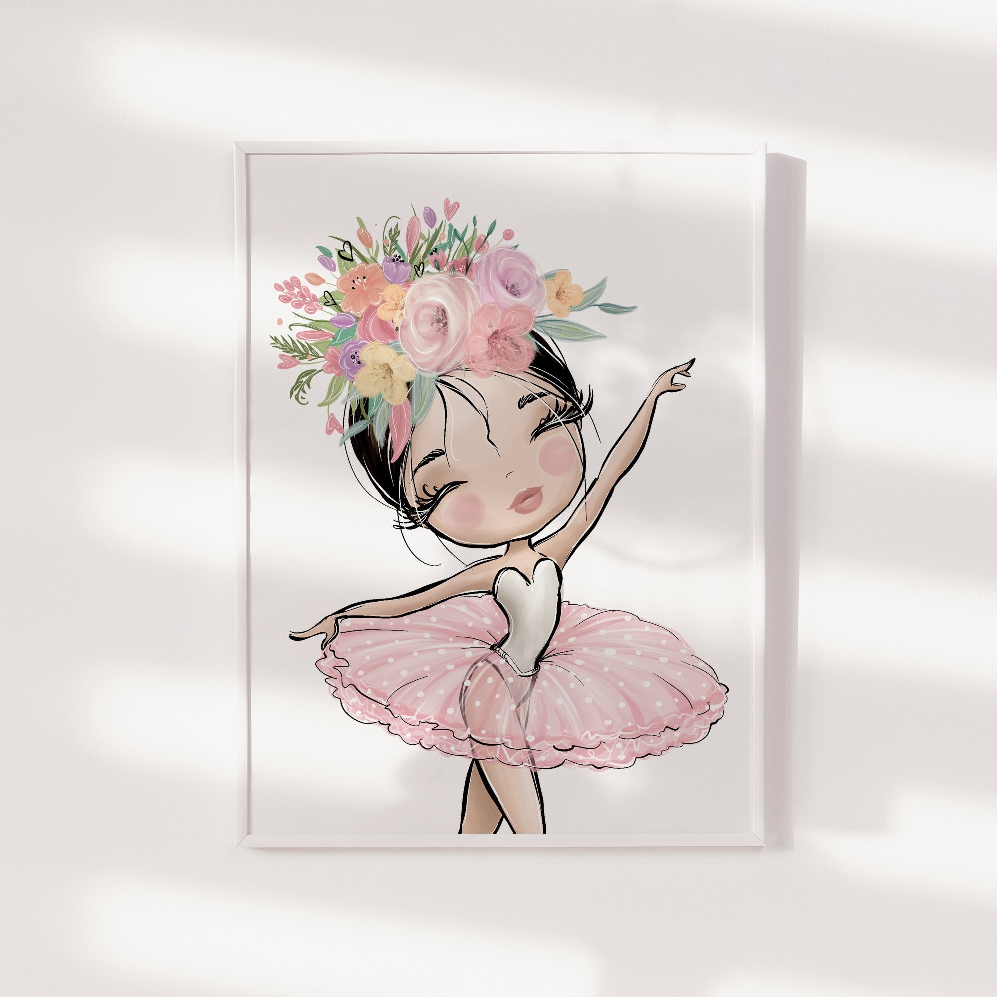 Floral Ballerina Print