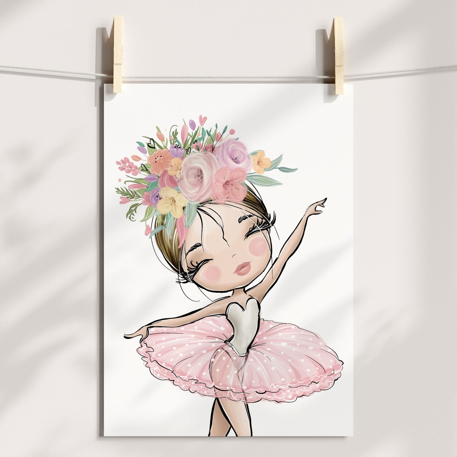 Floral Ballerina Print