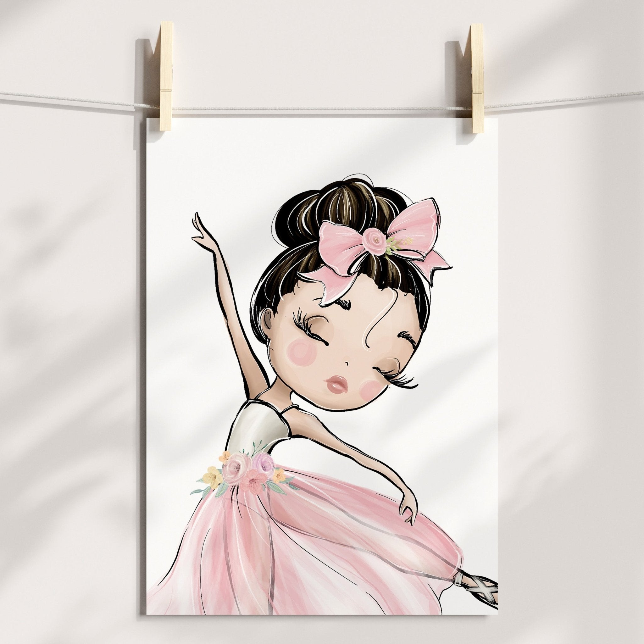 Floral Ballerinas & Name Prints