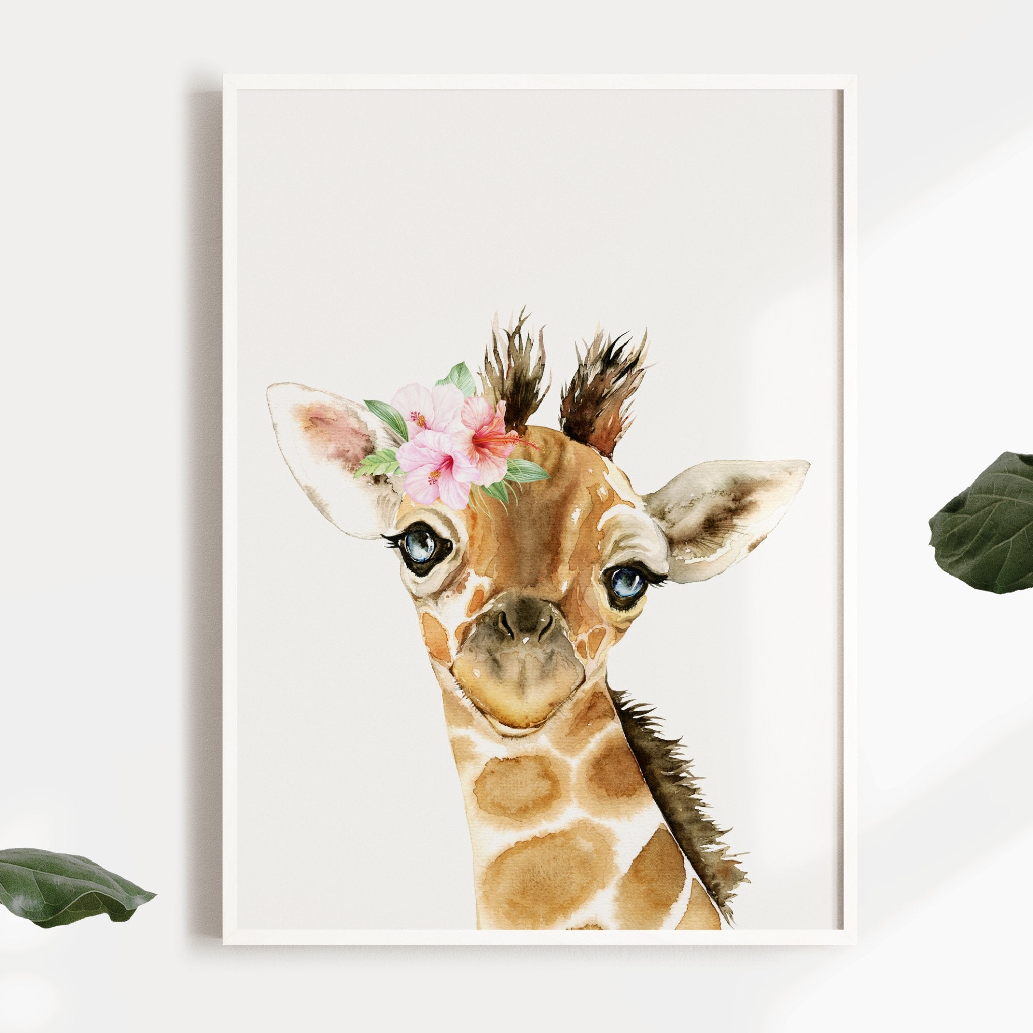 Floral Giraffe Print