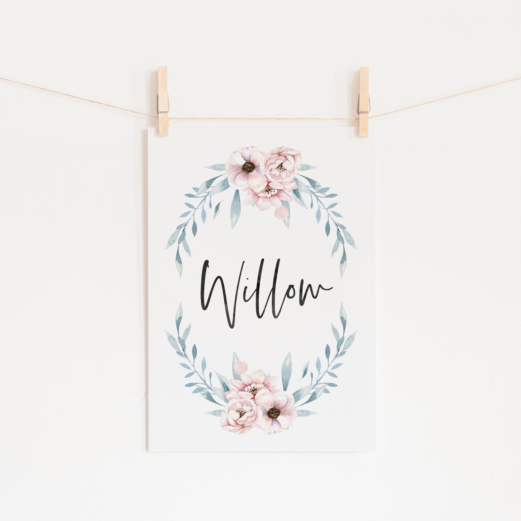 Floral Llama's & Name Prints