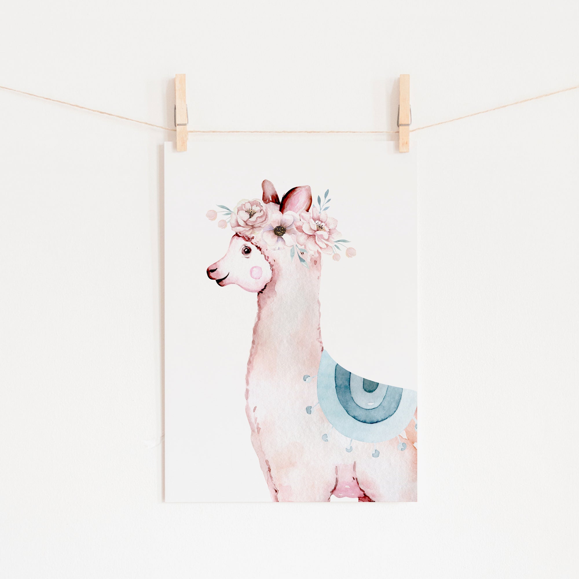 Floral Llama's & Name Prints