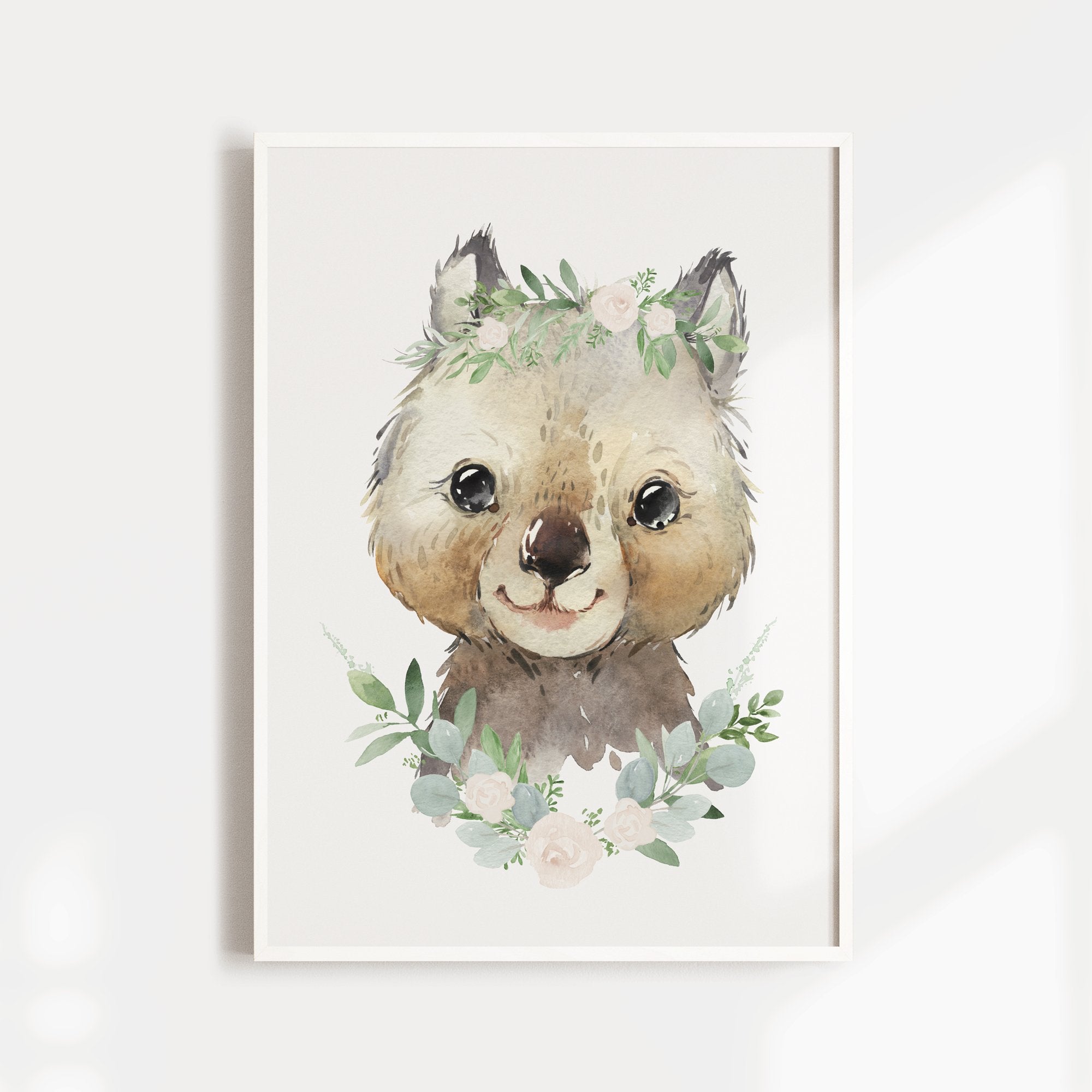 Floral Wombat, Koala & Kangaroo Prints