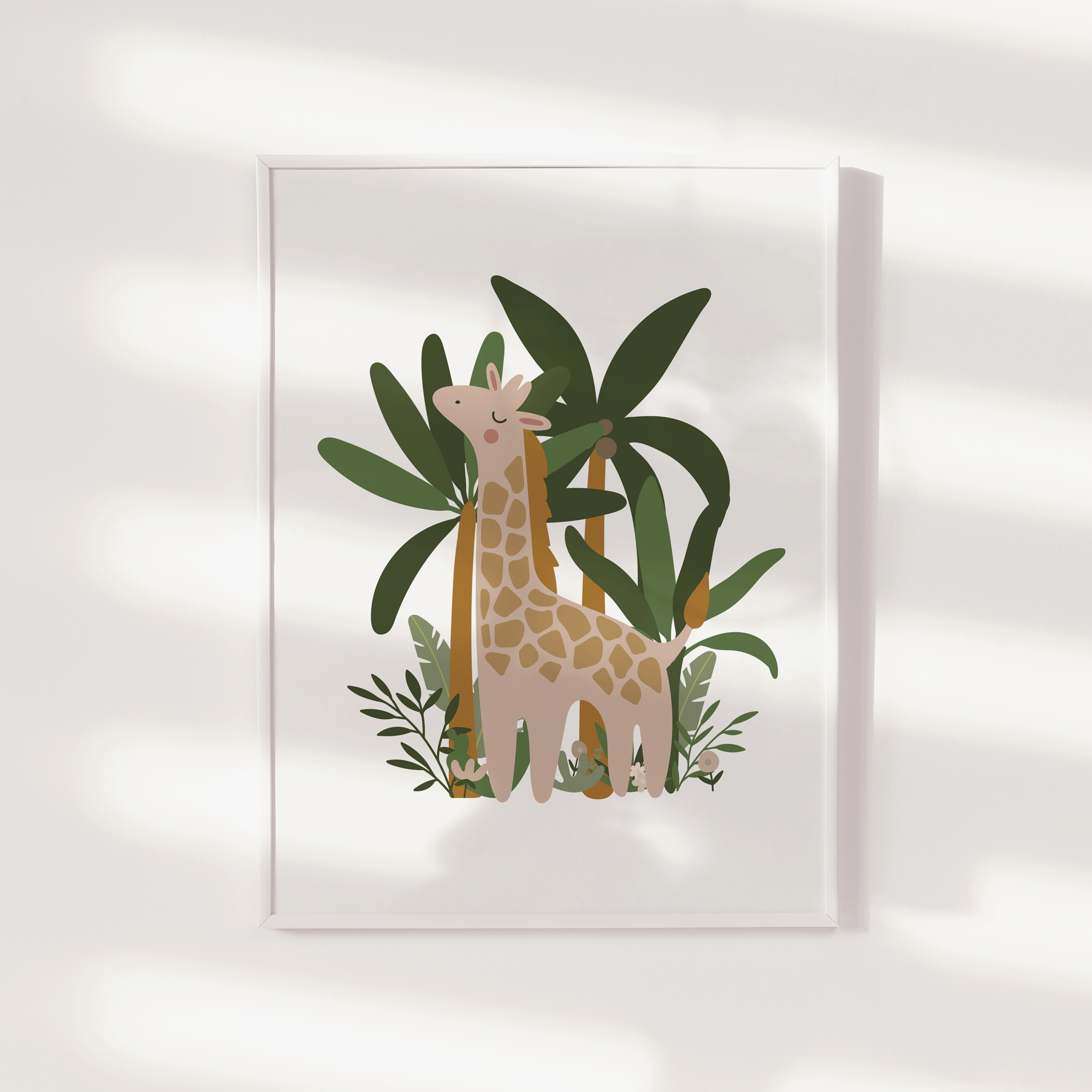 Giraffe Jungle Print