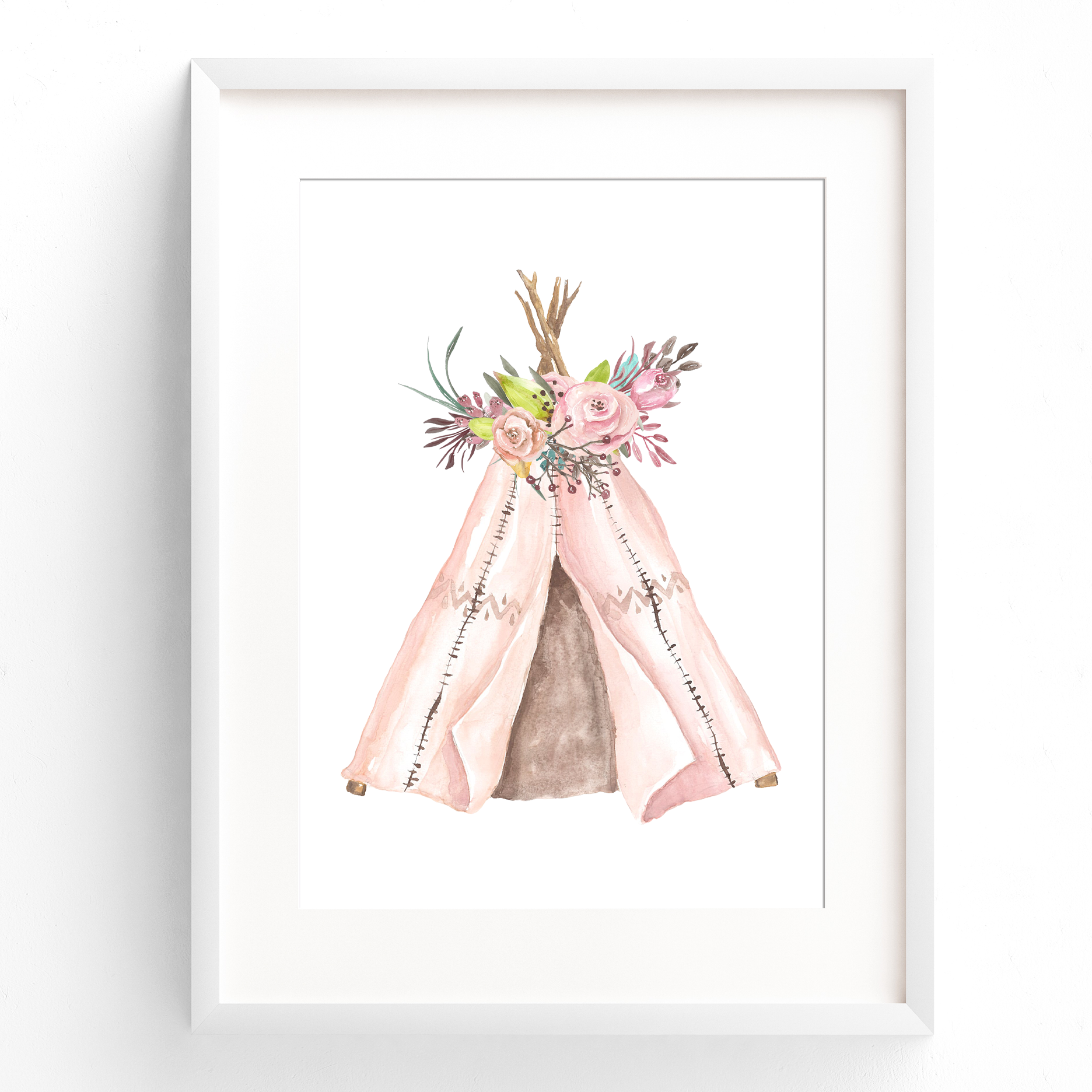 Pink Arrows, Teepee & Name Prints