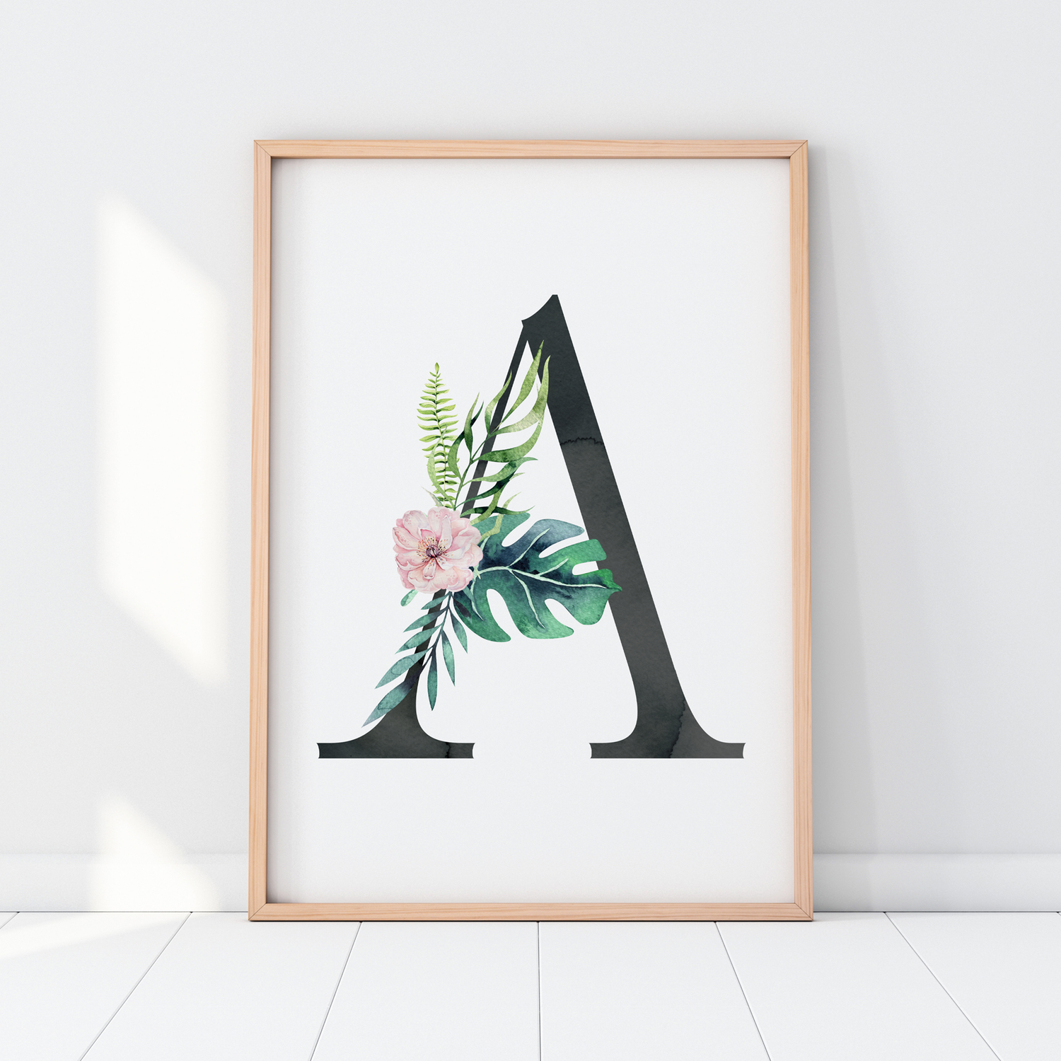 Tropical Flamingos & Letter Prints