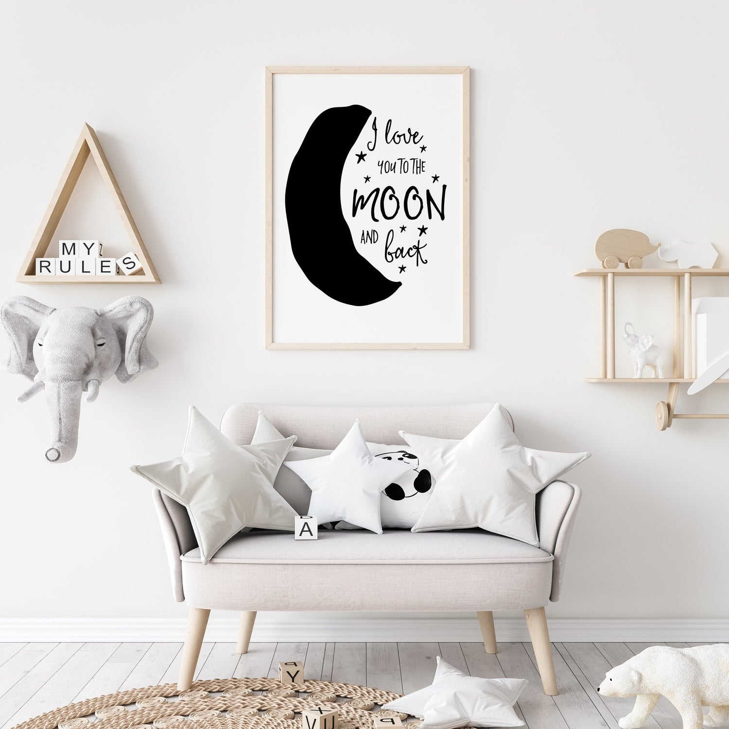 I Love You to the Moon & Back Print