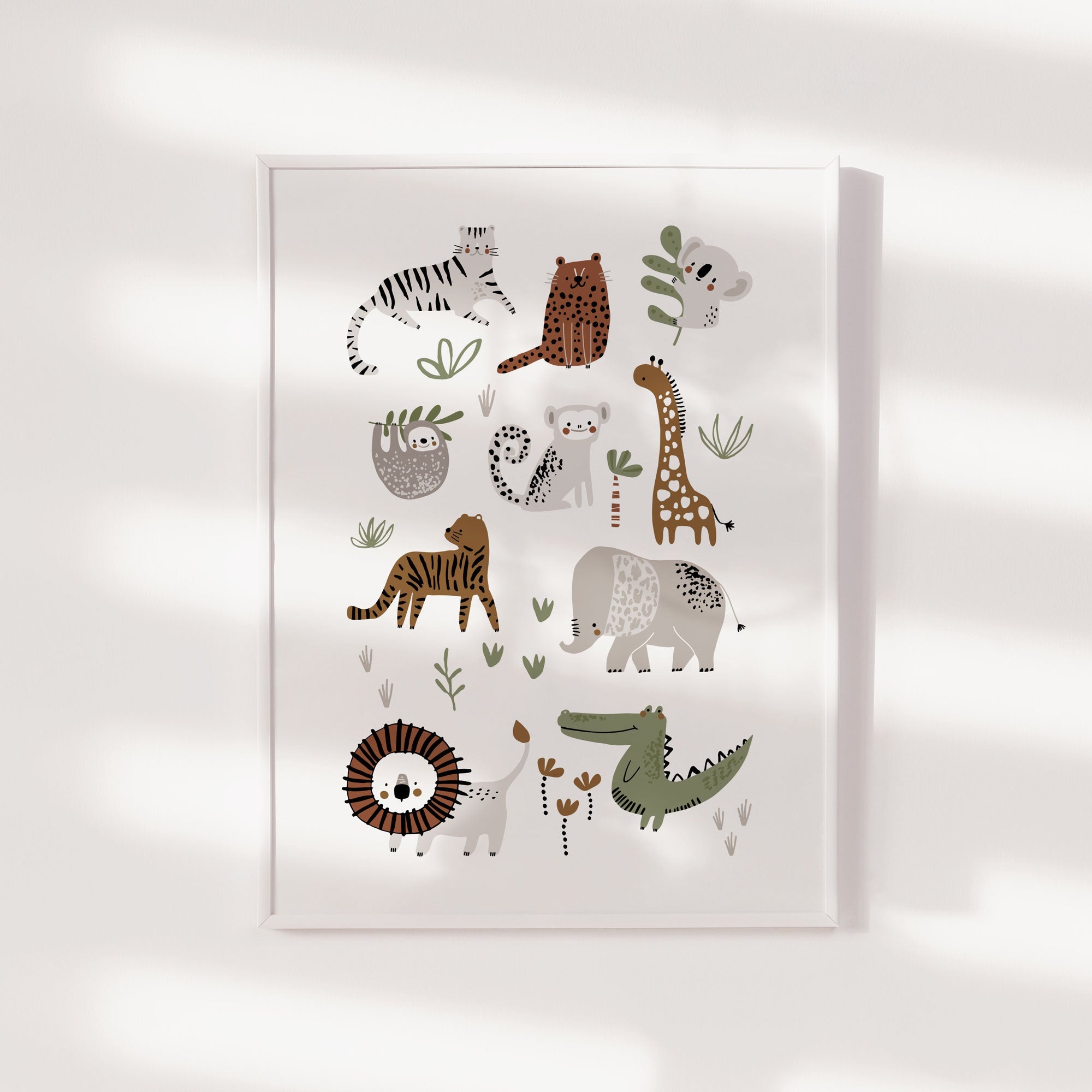 Jungle & Safari Animals Print
