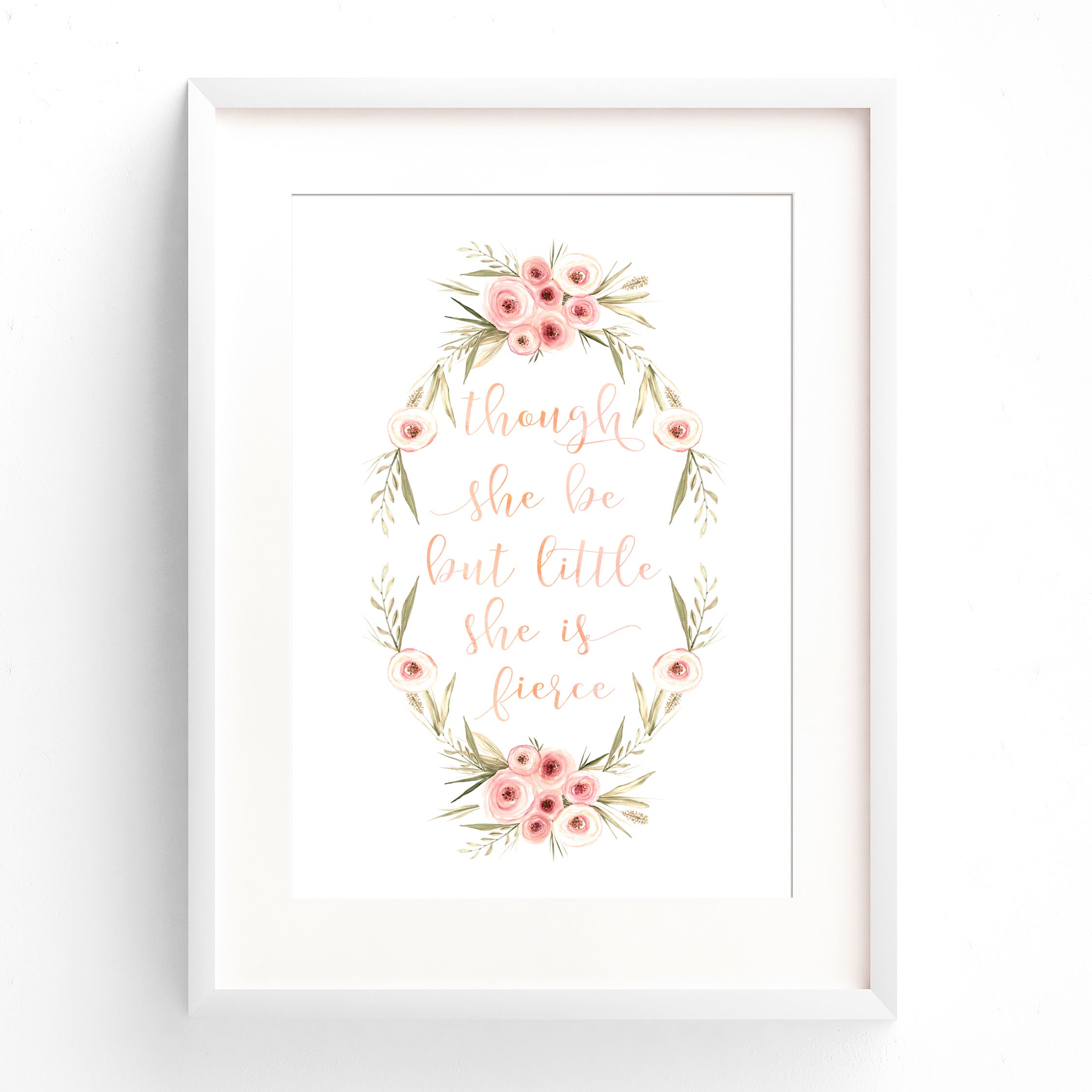 Woodland Floral Bunnies & Quote Prints