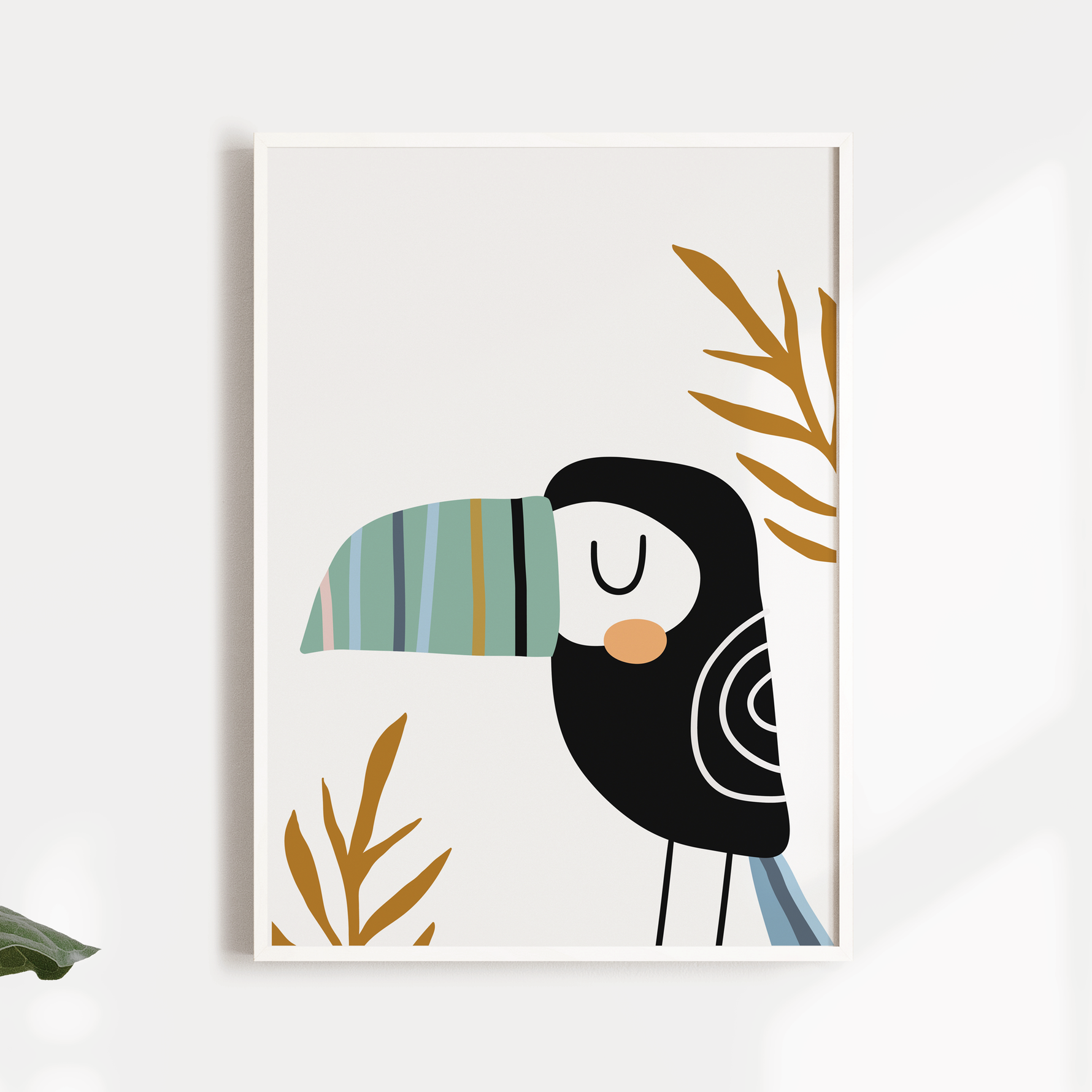 Tropical toucan Nursery wall art print