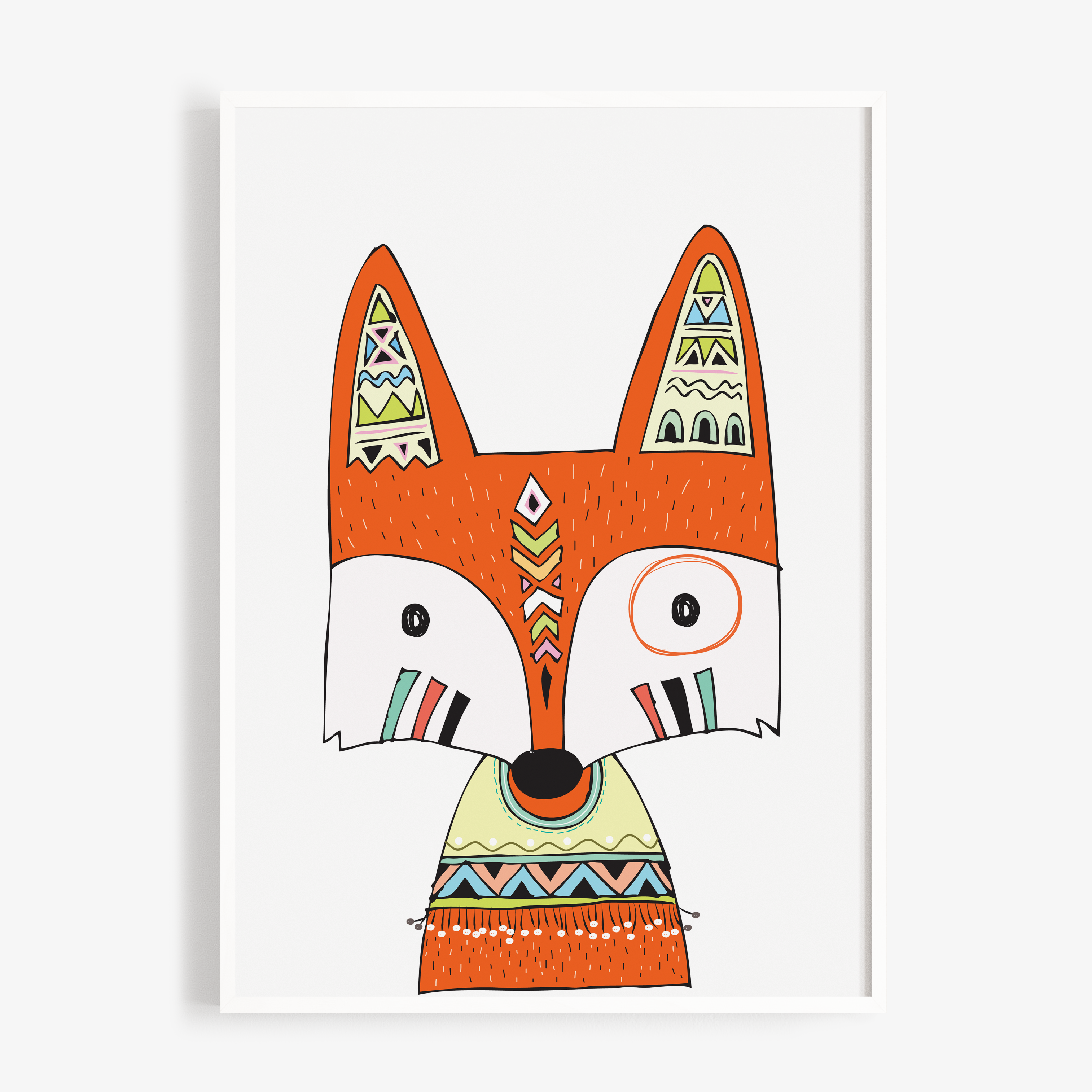 tribal fox face